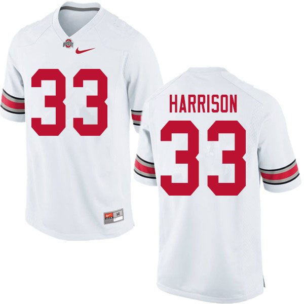 Ohio State Buckeyes #33 Zach Harrison College Football Jerseys Sale-White